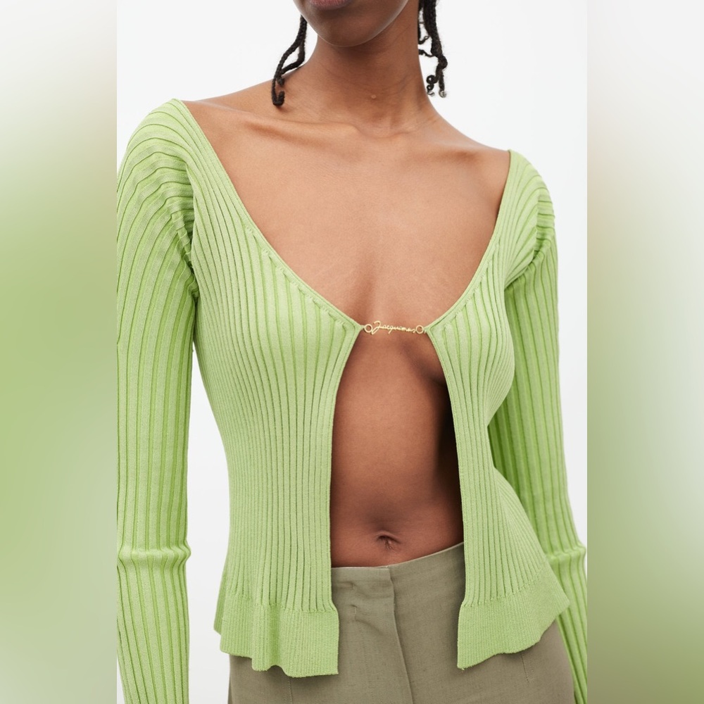 Jacquemus
La Maille Pralù Longue Green Cardigan